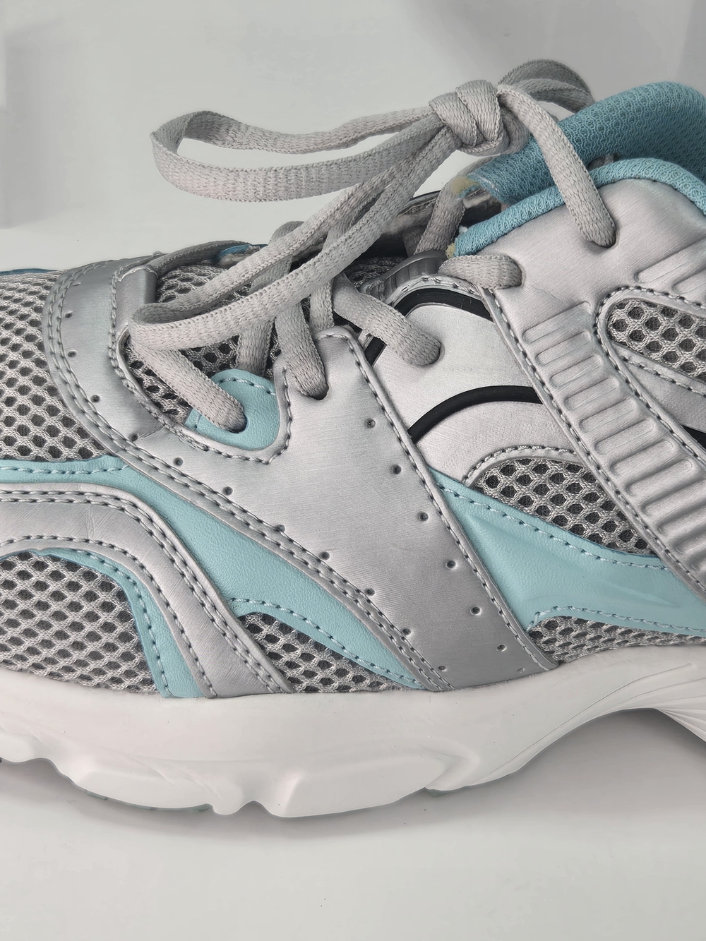 Apex X527 Women's Light Blue Gray Walking Athletic Orthopedic Sneakers Size 10 W - Picture 8 of 14